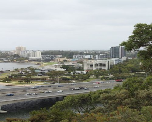 Perth Swan river cityscape view
