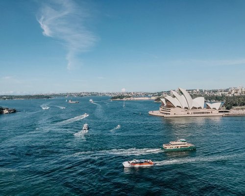 Panoramic view of Sydney Harbour